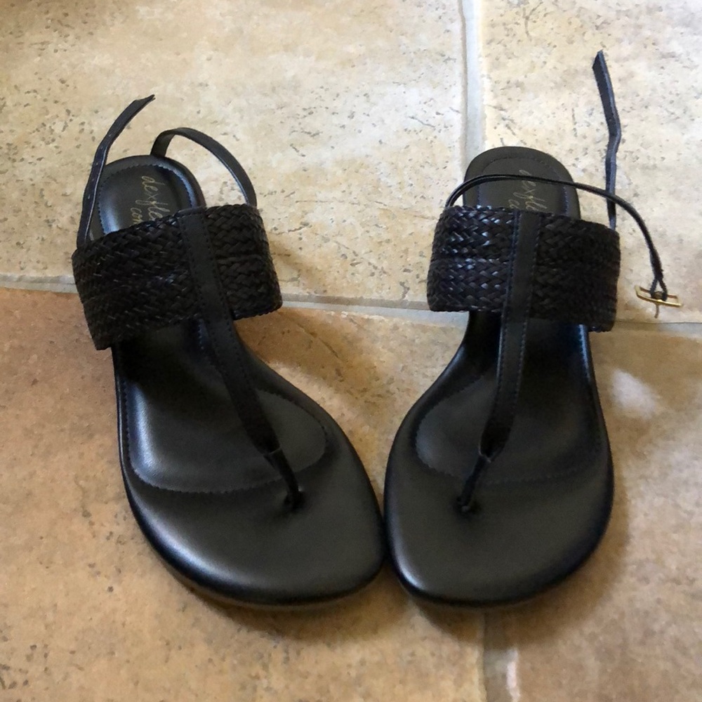 Summer wedge sandals